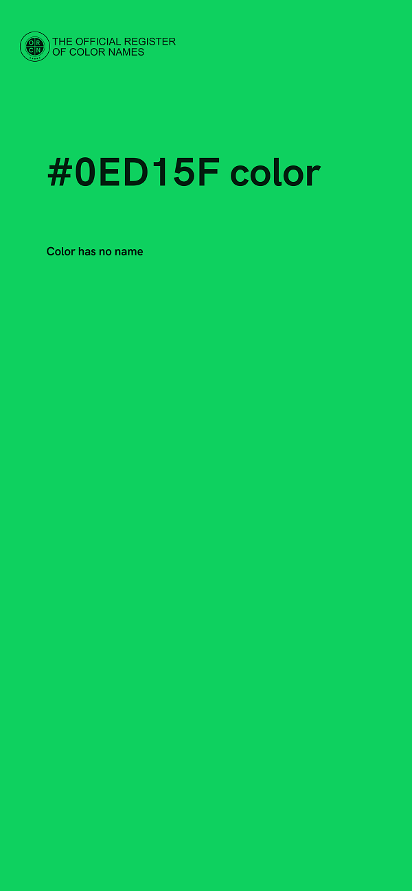 #0ED15F color image