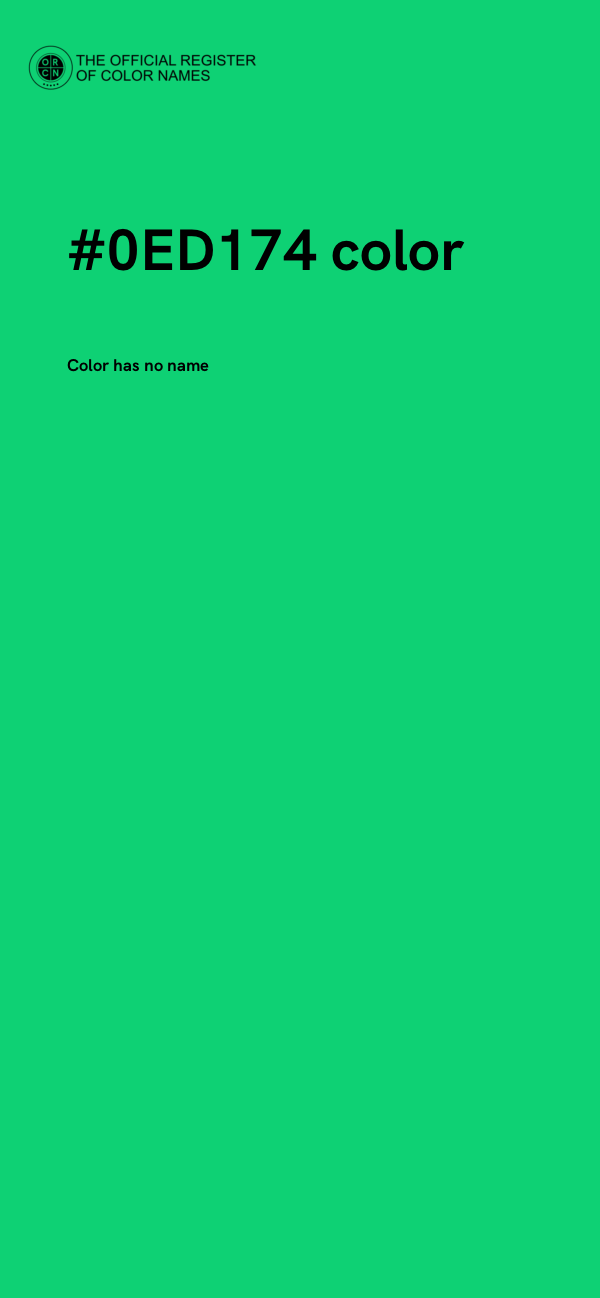 #0ED174 color image
