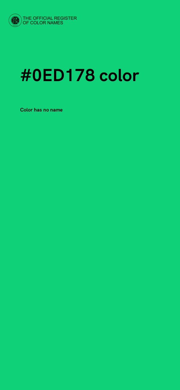 #0ED178 color image