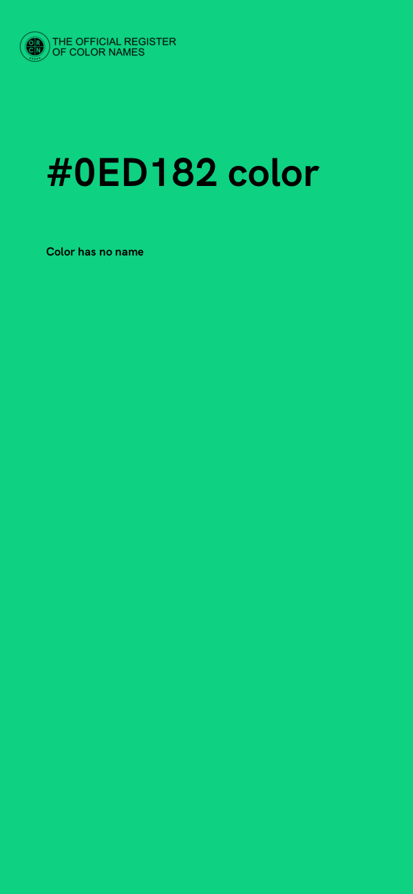 #0ED182 color image