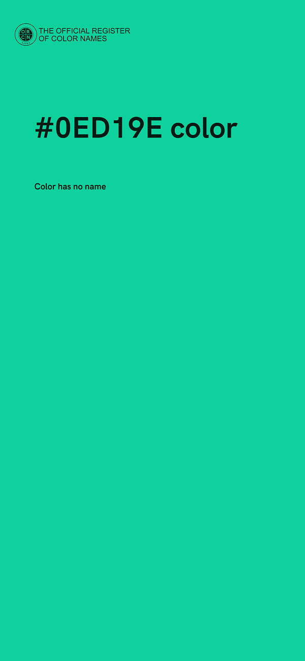 #0ED19E color image