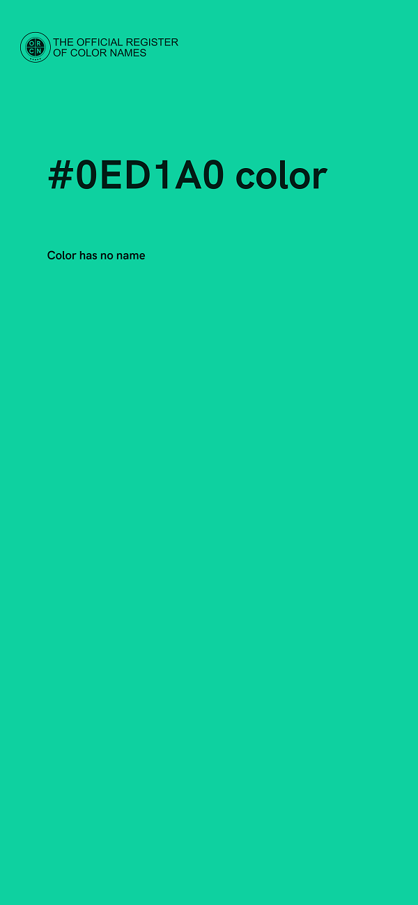 #0ED1A0 color image