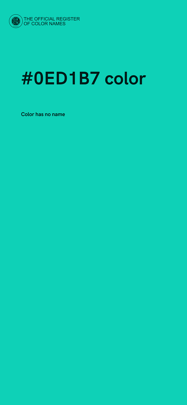 #0ED1B7 color image