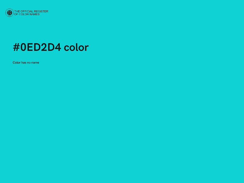 #0ED2D4 color image