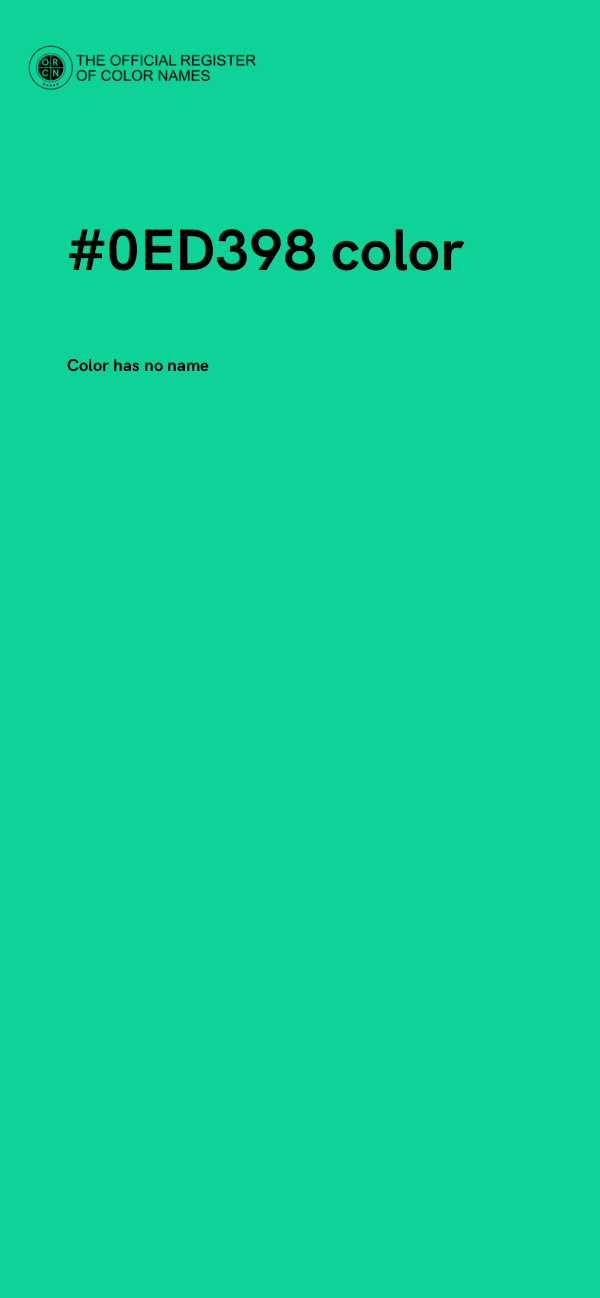 #0ED398 color image