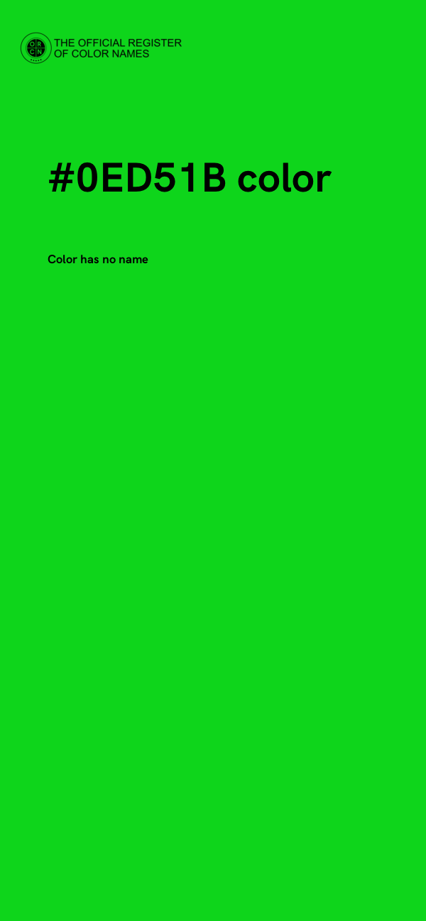 #0ED51B color image