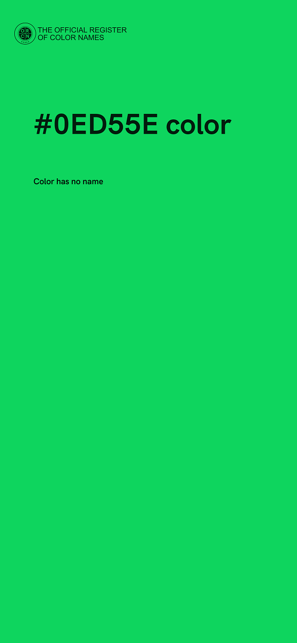#0ED55E color image