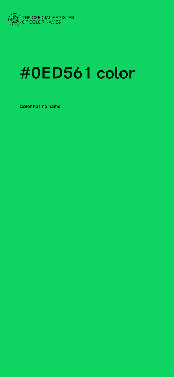 #0ED561 color image