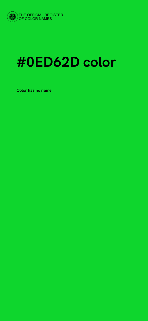 #0ED62D color image