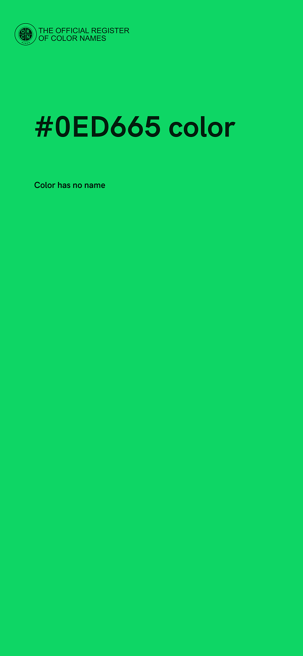 #0ED665 color image