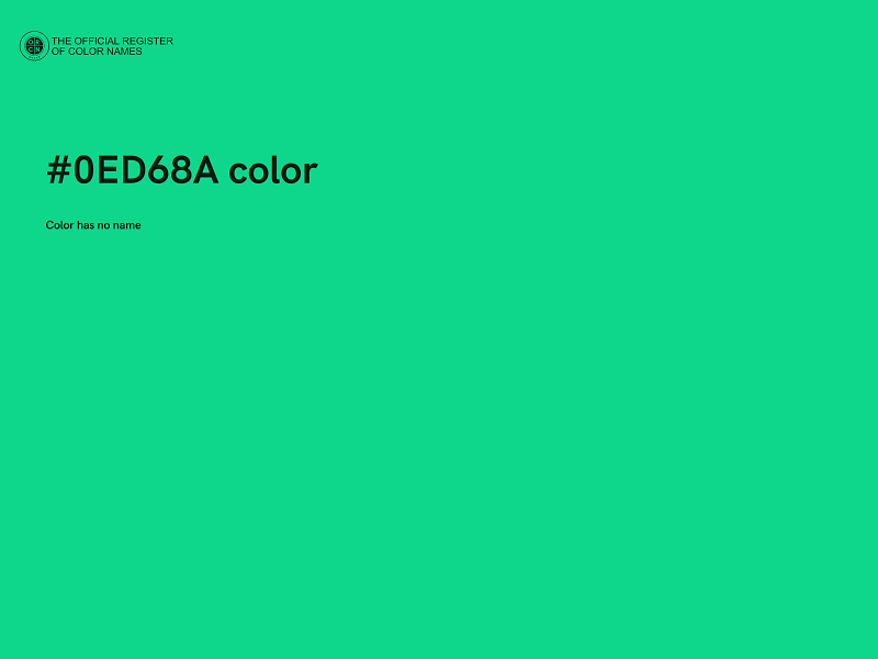 #0ED68A color image