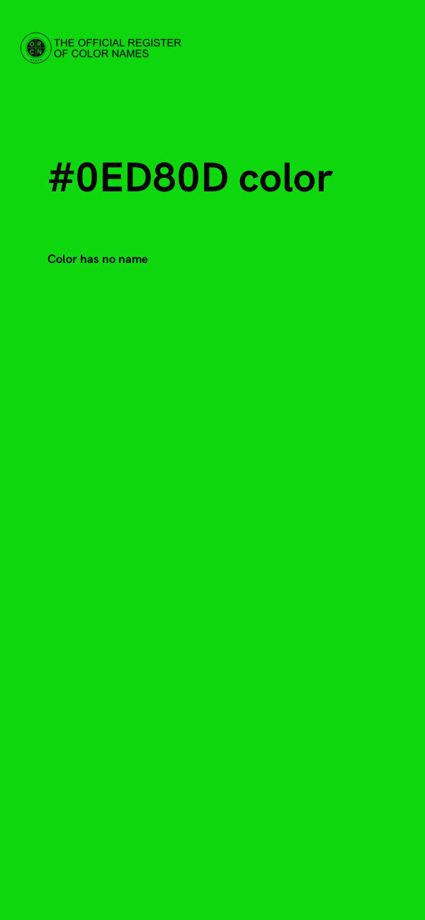 #0ED80D color image