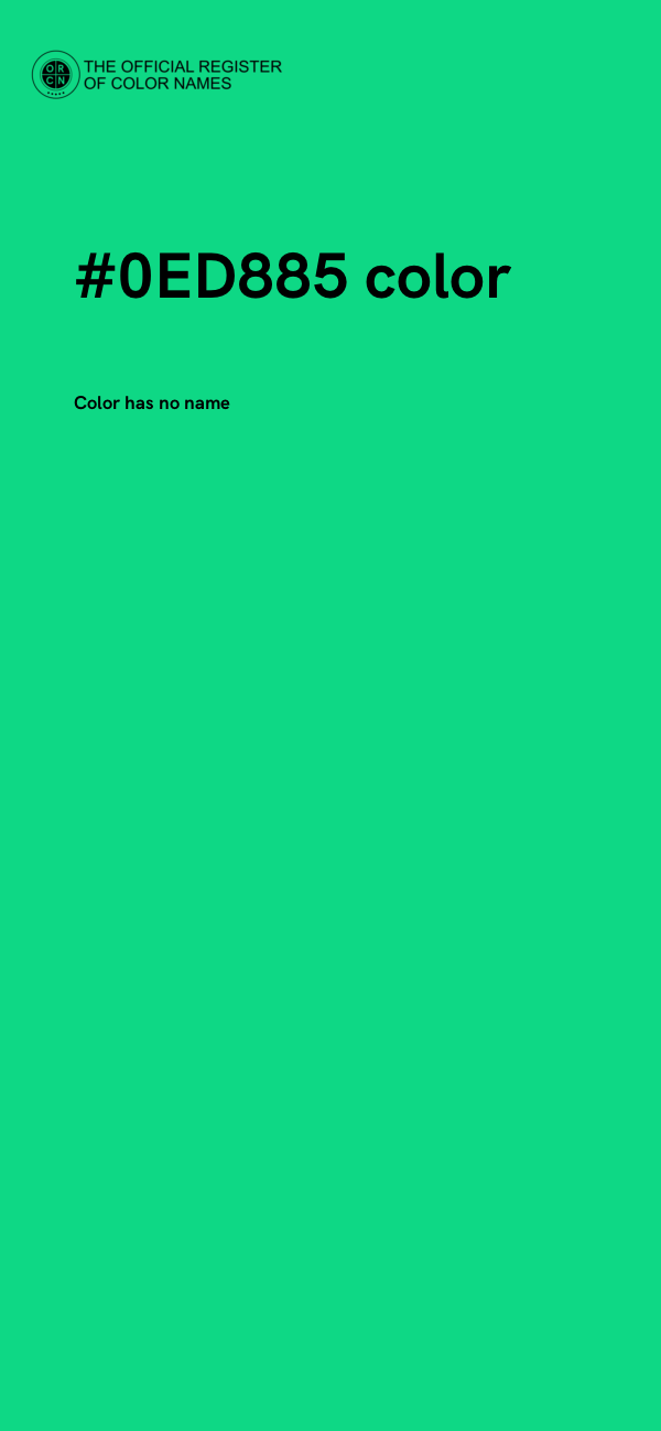 #0ED885 color image