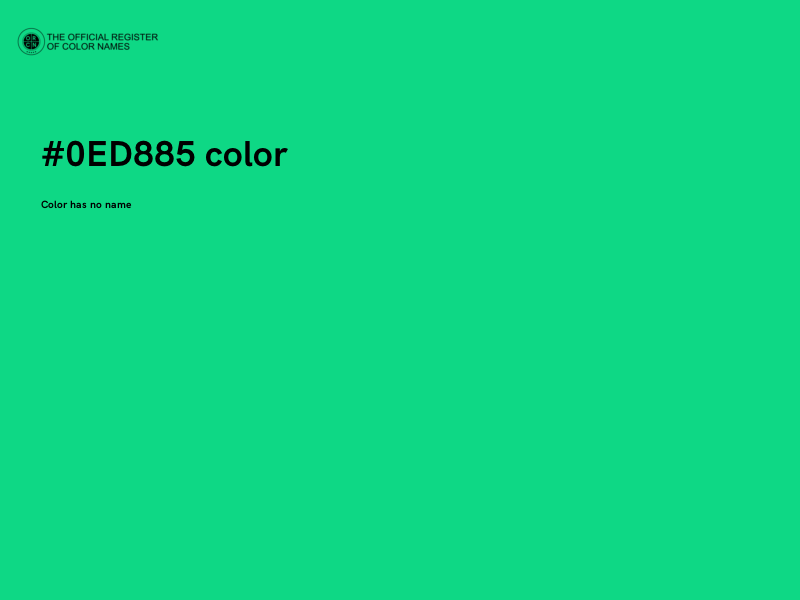 #0ED885 color image