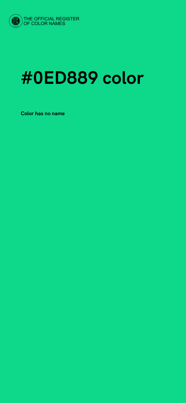 #0ED889 color image
