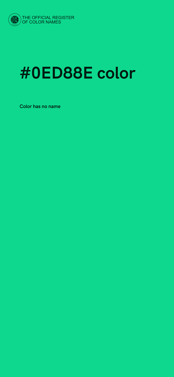 #0ED88E color image