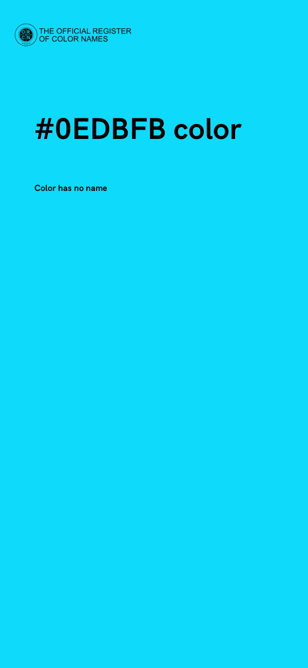 #0EDBFB color image