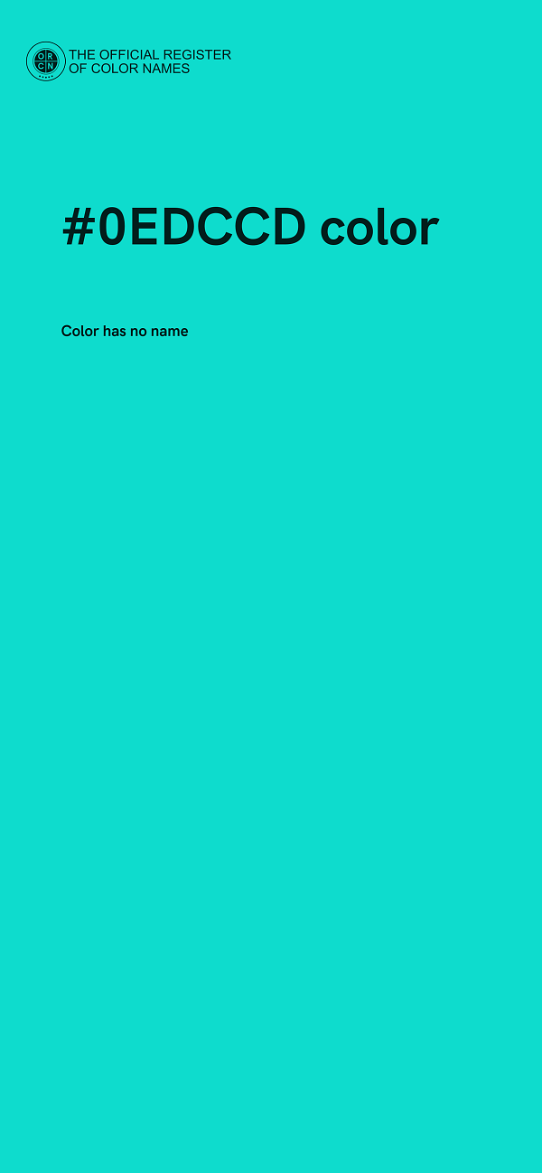 #0EDCCD color image