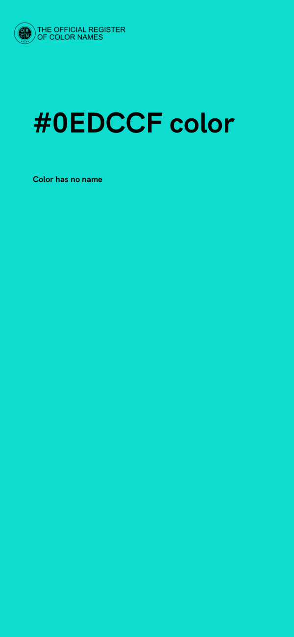 #0EDCCF color image