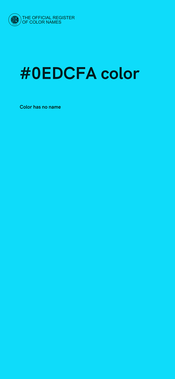 #0EDCFA color image