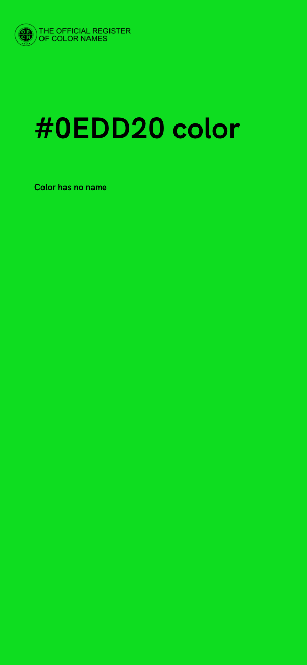 #0EDD20 color image
