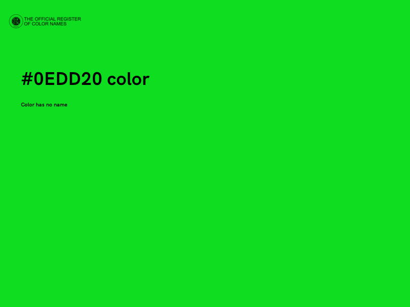 #0EDD20 color image