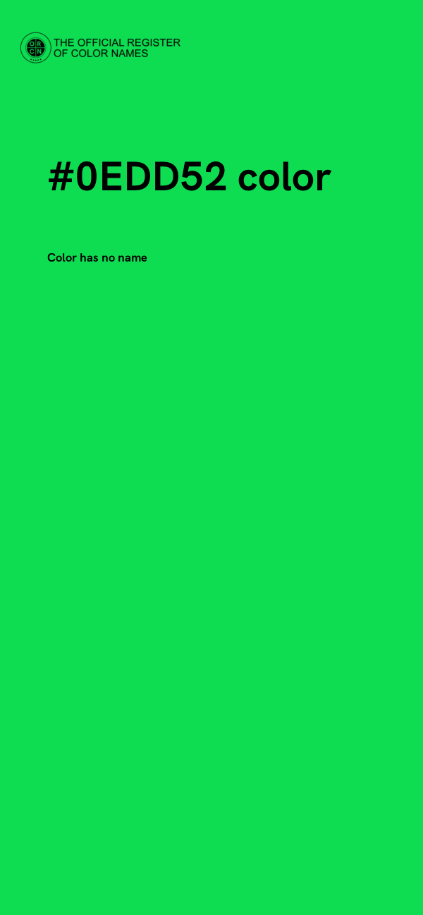 #0EDD52 color image