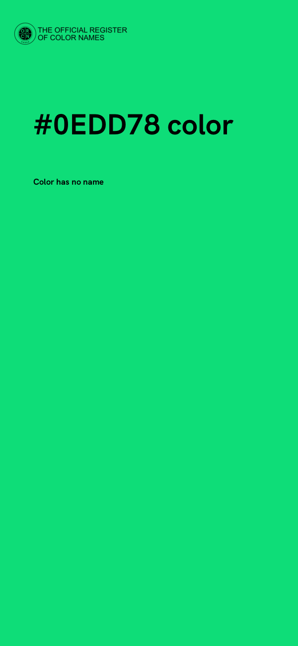 #0EDD78 color image