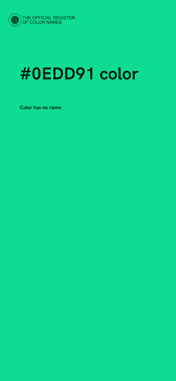 #0EDD91 color image