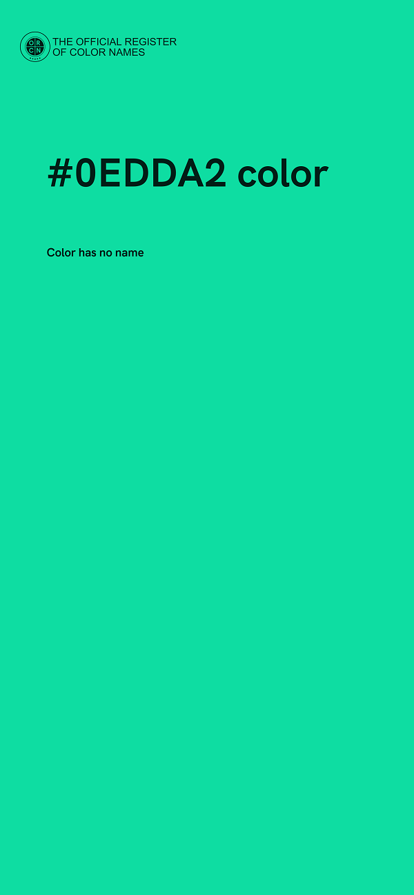 #0EDDA2 color image