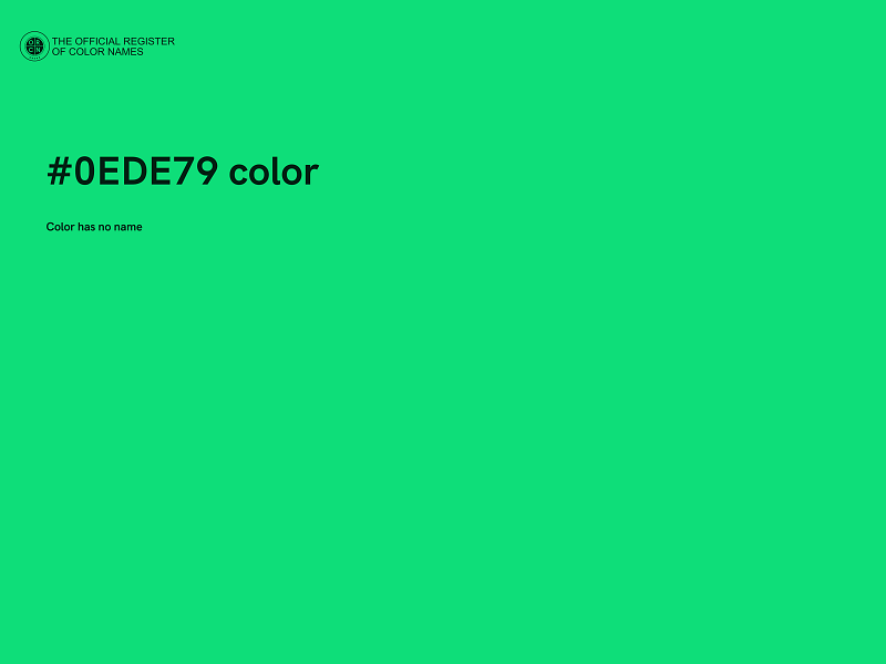 #0EDE79 color image