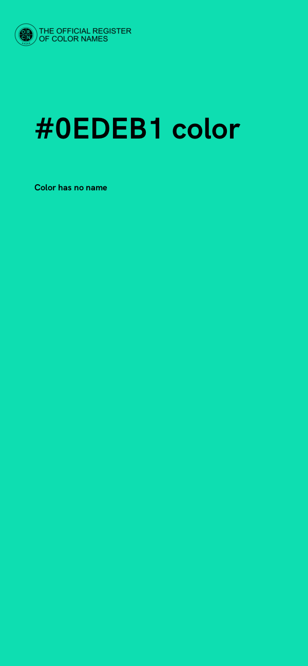 #0EDEB1 color image