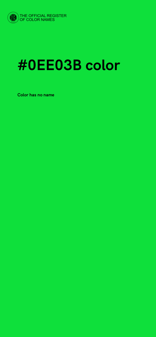 #0EE03B color image