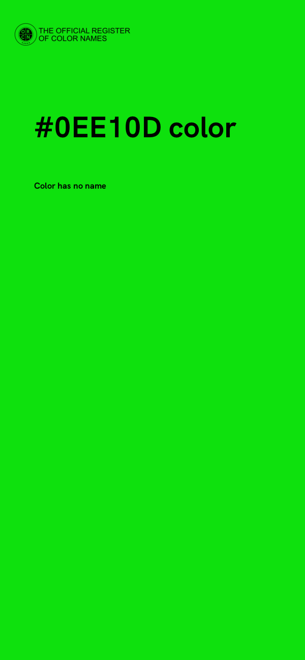 #0EE10D color image