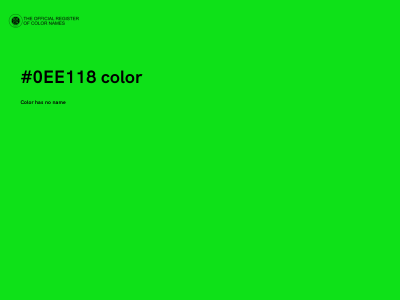 #0EE118 color image