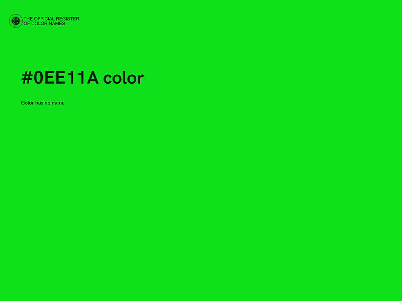 #0EE11A color image