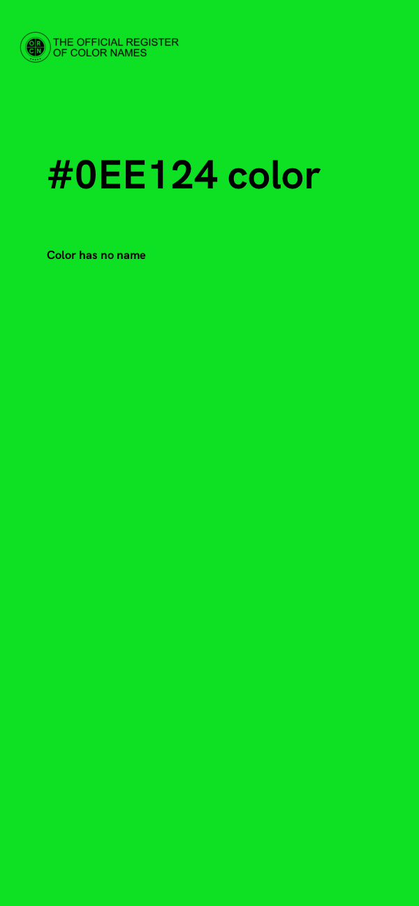 #0EE124 color image