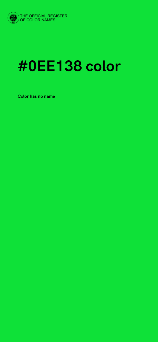 #0EE138 color image