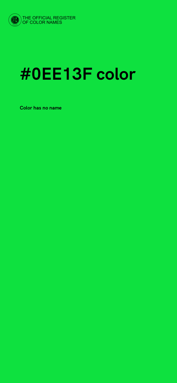 #0EE13F color image