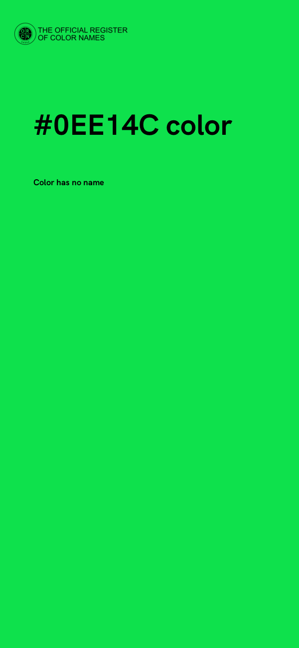 #0EE14C color image