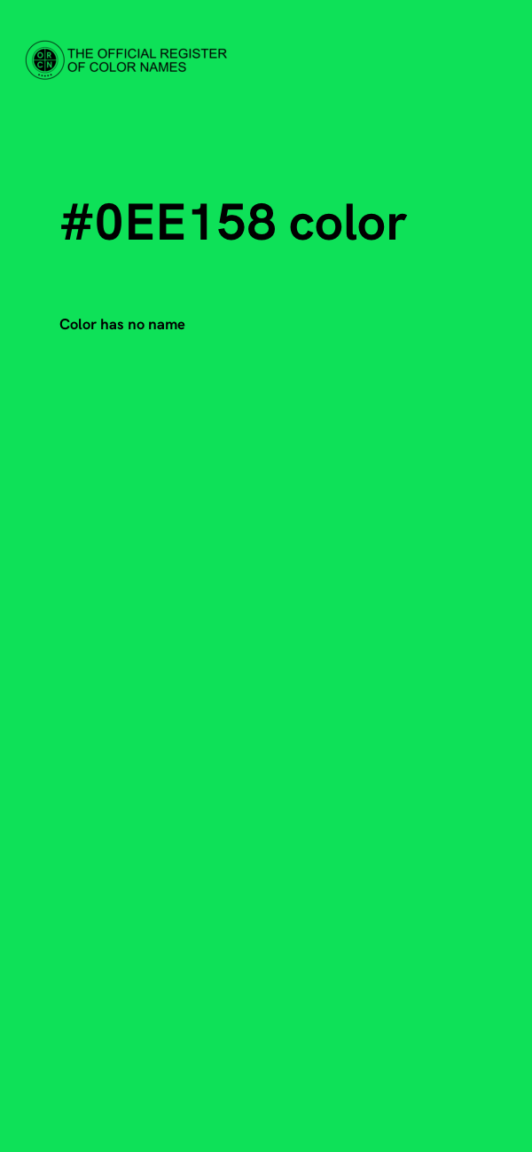 #0EE158 color image