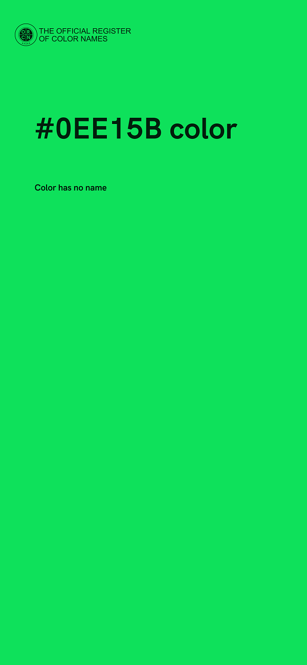 #0EE15B color image
