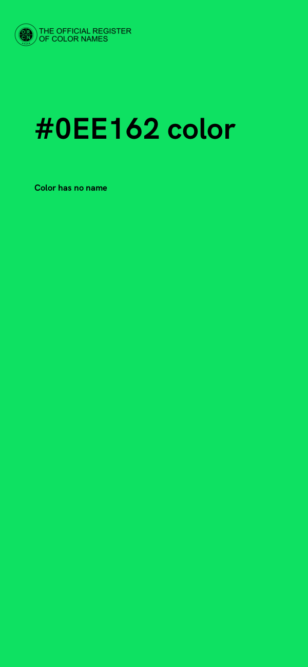 #0EE162 color image