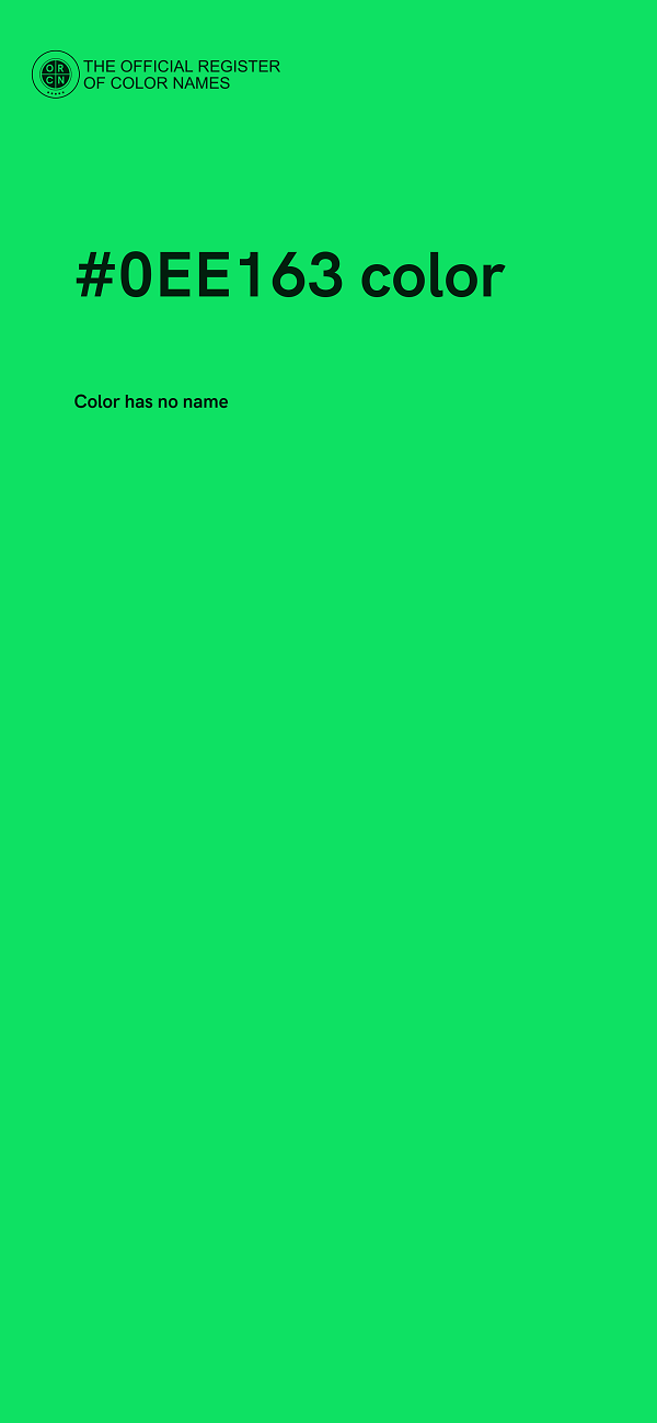 #0EE163 color image