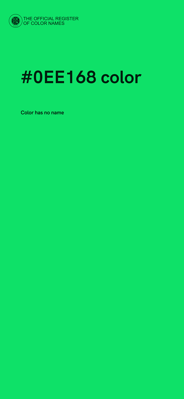 #0EE168 color image