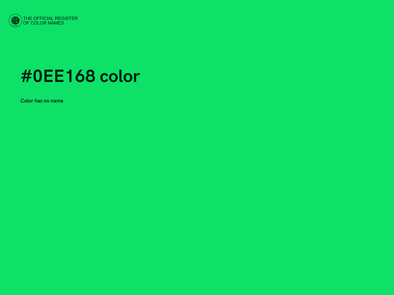 #0EE168 color image