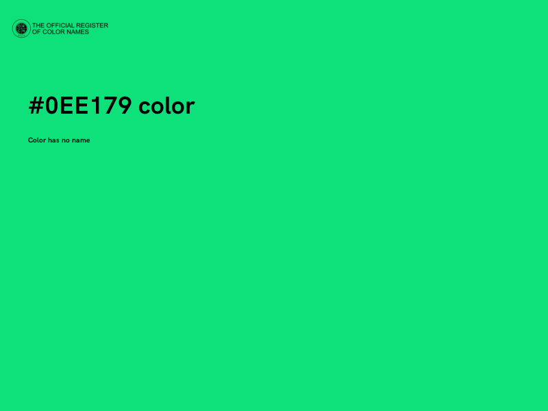 #0EE179 color image