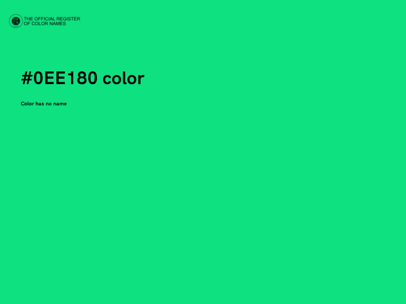 #0EE180 color image