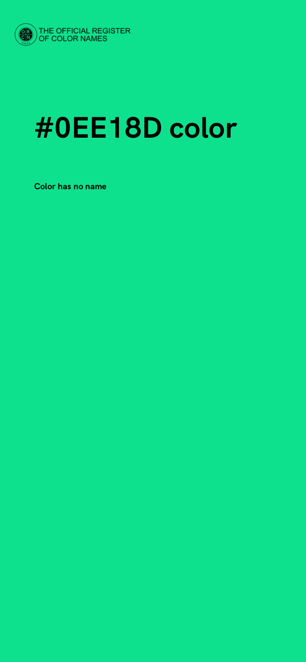 #0EE18D color image