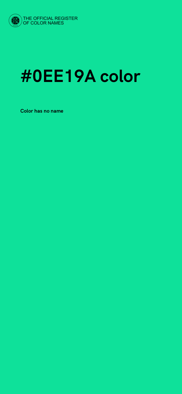 #0EE19A color image